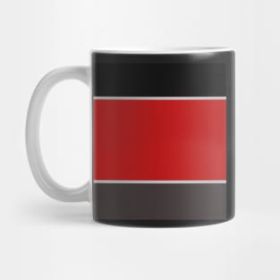 red and black abstract minimalist design Mug